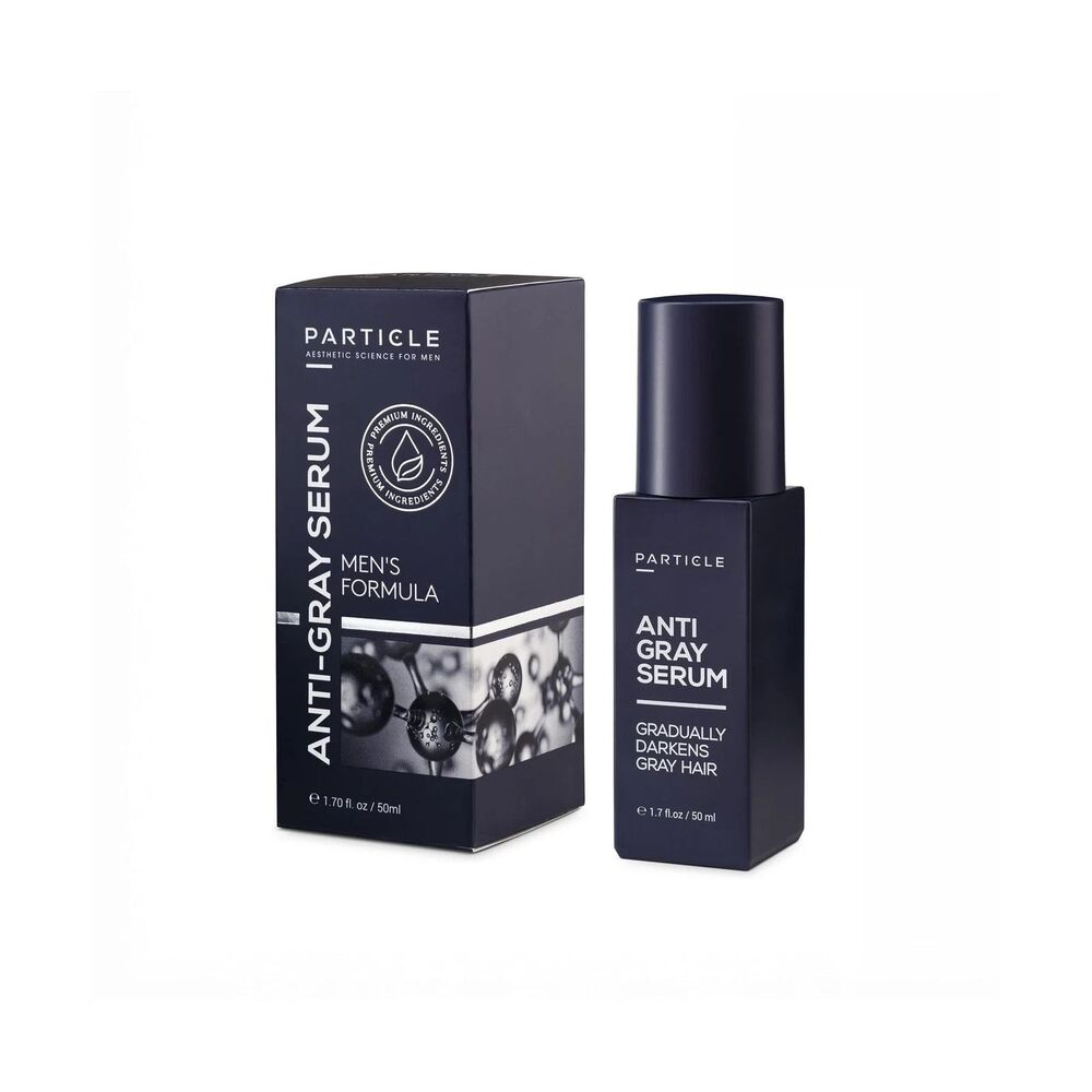 Particle Anti-Gray Serum for Men Gradually Reduces Gray Hair on Head & Beard 1.7